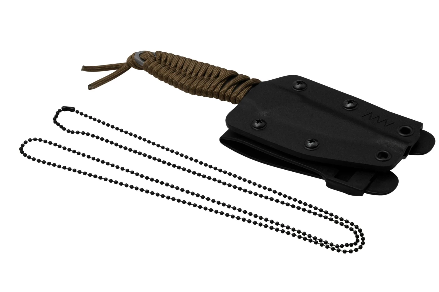 ANV Knives P100 Sleipner, Coyote Paracord, P100-005, Black Kydex Sheath, Couteau De Cou 8 ANV Knives P100 Sleipner, Coyote Paracord, P100-005, Black Kydex Sheath, Couteau De Cou – Image 6