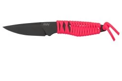 ANV Knives P100 Sleipner Cerakote, Pink Paracord, P100-044, Black Kydex Sheath, Couteau De Cou