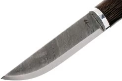 Autine Damascus Bushcrafter, Wengé, Fourreau RH Brun, Couteau Bushcraft -Célèbre Couteaux Magasin AT BUS WNG DAM 03 autine at bus wng dam 03