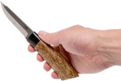 Autine Puukko, Curly Birch, Elmax, Fourreau RH Brun -Célèbre Couteaux Magasin AT PUUKO 06 autine at puuko 06