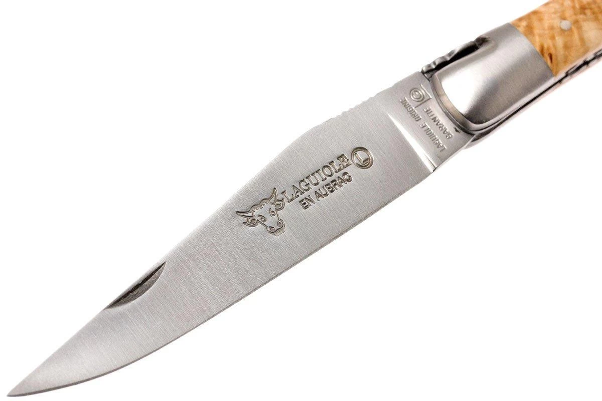 Laguiole En Aubrac 12cm Double Plates, Châtaigne Poncé Main, L0712NWI-FSB1 5 Laguiole En Aubrac 12cm Double Plates, Châtaigne Poncé Main, L0712NWI-FSB1 – Image 3