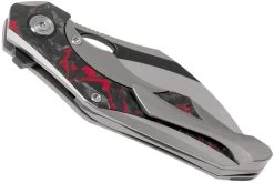 Bestech Nogard BT2105C Titanium, Red Marble Carbonfiber Couteau De Poche, Kombou Design -Célèbre Couteaux Magasin BHBT2105C 04 bestech