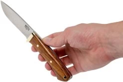 Bark River Classic Drop Point Hunter A2 Brass, Desert Ironwood Couteau De Chasse -Célèbre Couteaux Magasin BRK02 116DIW 07 bark river