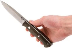 Bark River Aurora 3V, Green Canvas Micarta Couteau Bushcraft -Célèbre Couteaux Magasin BRK06 122 3VGRC 07 bark river brk06 122 3vgrc 07