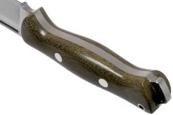 Bark River Bravo Squad Leader CPM 3V, Green Canvas Micarta -Célèbre Couteaux Magasin BRK07 222GCM 04 bark river knives