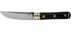 Bark River Kitsuné Tanto CPM 154, Black Linen Micarta Couteau à Lame Fixe