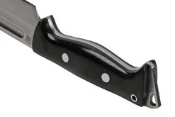 Bark River Bravo Tope Recon CPM 3V Black Canvas Micarta, Couteau De Survie -Célèbre Couteaux Magasin BRK10 221BCM 05 barkriver