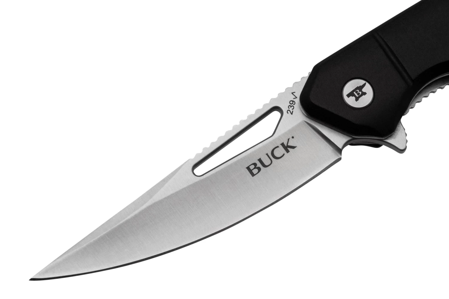 Buck Infusion Drop Point 0239BKS1 Black Aluminum, Couteau De Poche 5 Buck Infusion Drop Point 0239BKS1 Black Aluminum, Couteau De Poche – Image 3