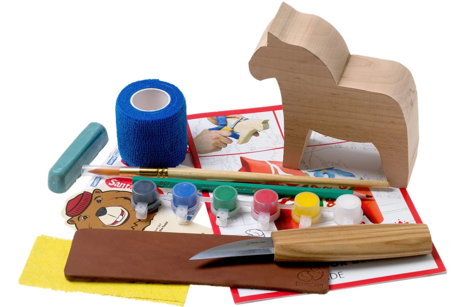 BeaverCraft DIY02 Dala Horse Carving Hobby-Kit 2 BeaverCraft DIY02 Dala Horse Carving Hobby-Kit