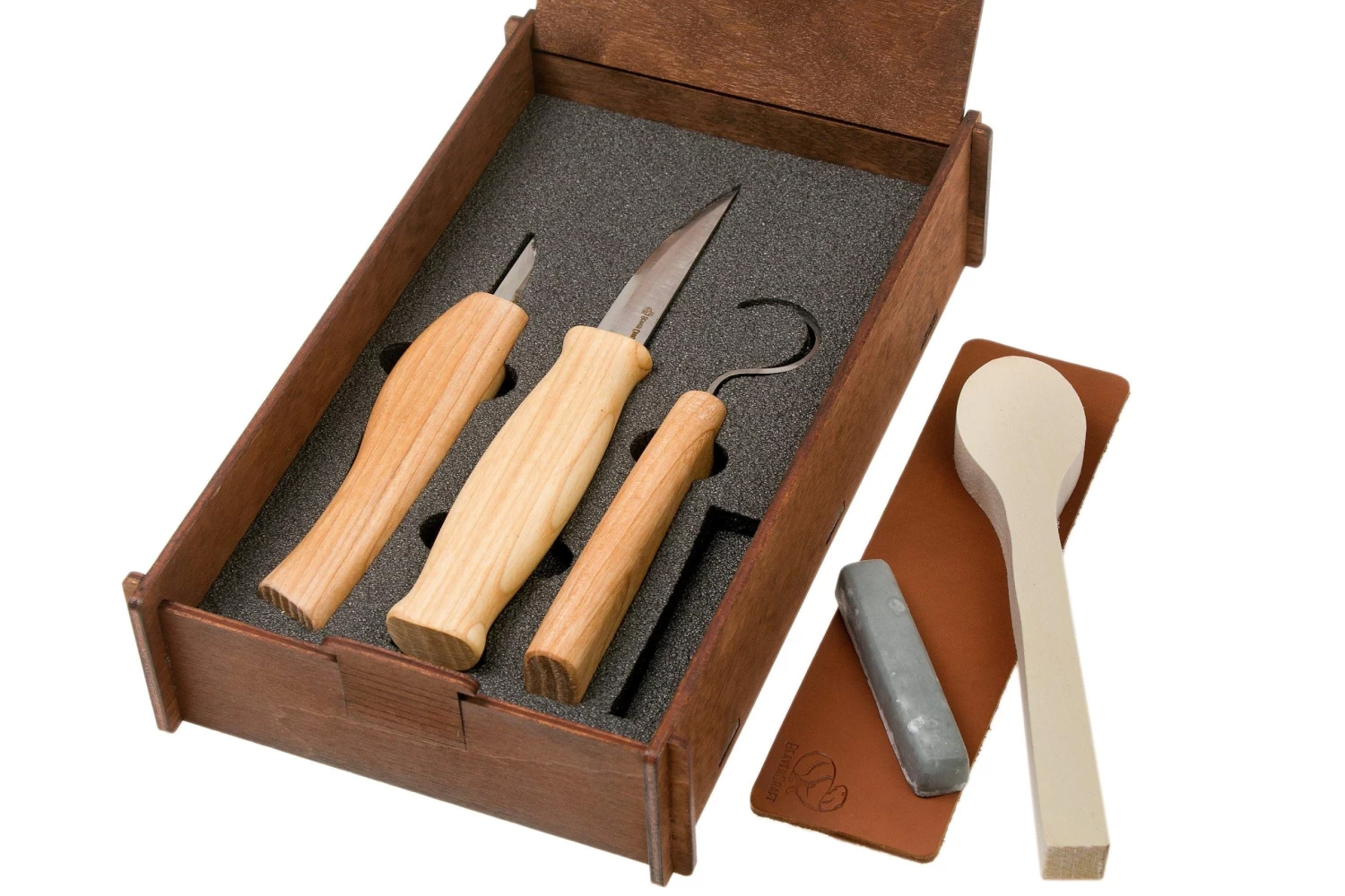 BeaverCraft Spoon Carving Tool Set S13BOX, Set à Sculpter Le Bois Avec Emballage Cadeau 3 BeaverCraft Spoon Carving Tool Set S13BOX, Set à Sculpter Le Bois Avec Emballage Cadeau