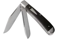 Case HT Trapper, Ebony Wood, 154CM, Smooth, 10773, TB722021 Couteau De Poche, Tony Bose Design