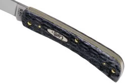 Case Sod Buster Jr Pocket Worn Grey Bone, Crandall Jig, 58412, 6137 CV Couteau De Poche -Célèbre Couteaux Magasin CE58412 06 case