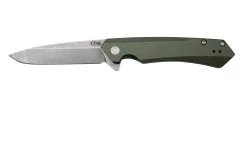 Case Kinzua Spearpoint, OD Green Anodized Aluminum, S35VN, 64659 Couteau De Poche
