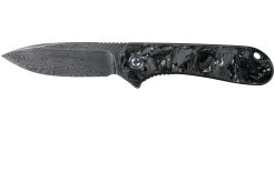 Civivi Elementum C907C-DS2 Damascus, Shredded Silver Carbonfiber Couteau De Poche