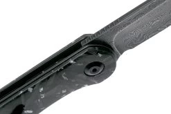 Civivi Elementum C907C-DS2 Damascus, Shredded Silver Carbonfiber Couteau De Poche -Célèbre Couteaux Magasin CIC907C DS2 06 civivi