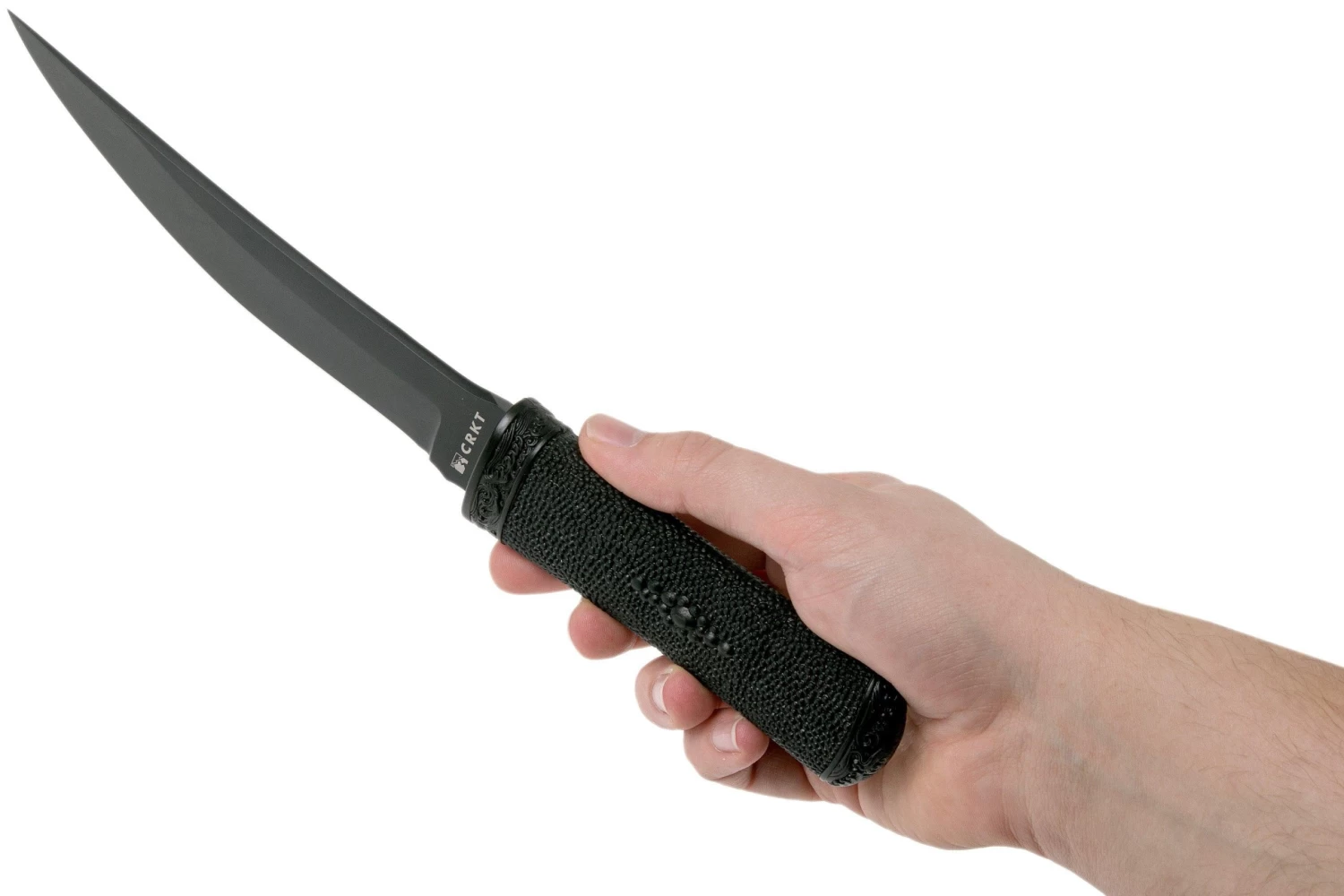 CRKT Hissatsu Black 2907K Fixed Couteau à Lame Fixe, James Williams Design 8 CRKT Hissatsu Black 2907K Fixed Couteau à Lame Fixe, James Williams Design – Image 6
