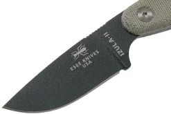 ESEE Izula II Tactical Gunsmoke IZULA-II-TG Couteau De Cou Avec étui Noir + Clip Ceinture -Célèbre Couteaux Magasin EE IZULA2 TG 03 esee knives