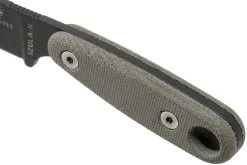 ESEE Izula II Tactical Gunsmoke IZULA-II-TG Couteau De Cou Avec étui Noir + Clip Ceinture -Célèbre Couteaux Magasin EE IZULA2 TG 05 esee knives