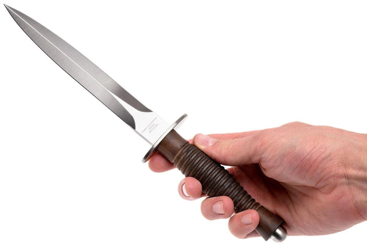 Fox Fairbairn Sykes FX-593 Wallnut Handle, Hill Knives Design 7 Fox Fairbairn Sykes FX-593 Wallnut Handle, Hill Knives Design – Image 5