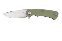 Rick Hinderer Project X, MagnaCut Clip Point, Stonewash, Translucent Green G10, Couteau De Poche