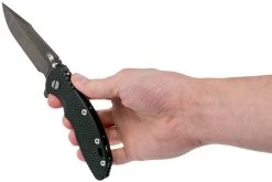 Rick Hinderer XM-18 3.5" Harpoon Spanto Blackwashed S35VN, Black G10 Couteau De Poche -Célèbre Couteaux Magasin HRK XM18 35 HSPBL BK 08 rick hinderer knives