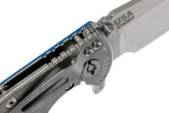 Rick Hinderer XM18 3.5" Skinny Sheepsfoot 20CV, Couteau De Poche Blue G10 -Célèbre Couteaux Magasin HRK XM18 35 SSSW BL 06 rick hinderer knives