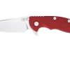 Rick Hinderer XM18 3.5" Skinny Sheepsfoot 20CV, Red G10 Couteau De Poche