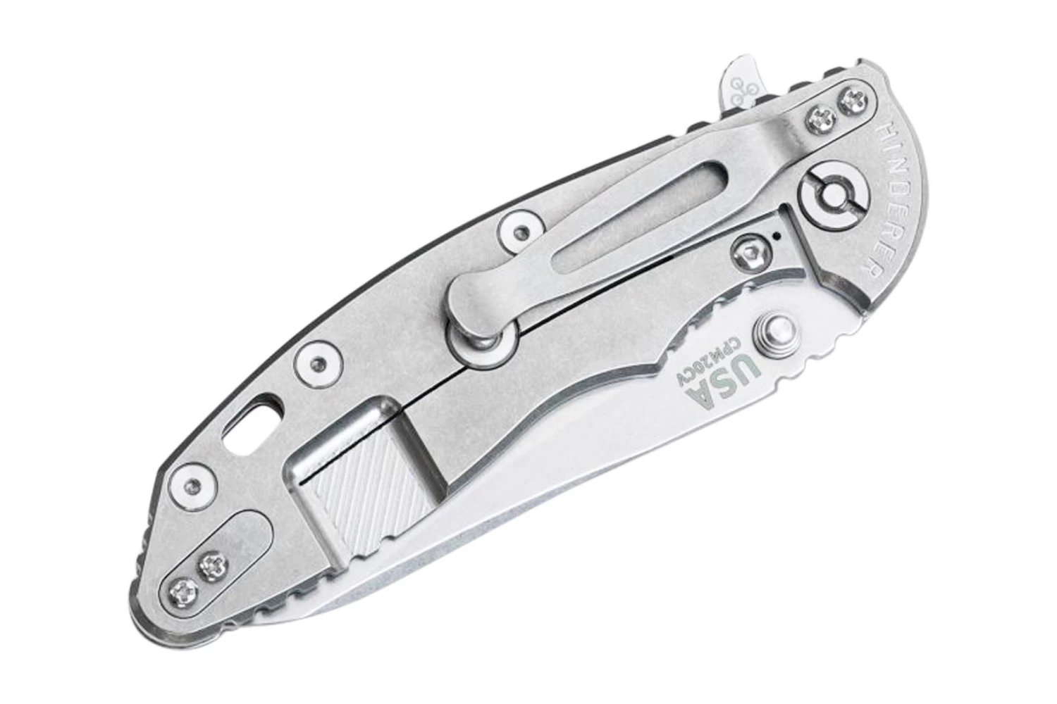 Rick Hinderer XM18 3.5" Skinny Sheepsfoot 20CV, Red G10 Couteau De Poche 4 Rick Hinderer XM18 3.5" Skinny Sheepsfoot 20CV, Red G10 Couteau De Poche – Image 2