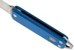 The James Brand Elko Satin + Cerulean Aluminum KN117102-00 Couteau De Poche -Célèbre Couteaux Magasin JAKN117102 00 03 the james brand