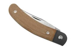 Jack Wolf Javelina Jack, JAVEL-01-NAT, Natural Canvas Micarta, Couteau De Poche Slipjoint -Célèbre Couteaux Magasin JW JAVEL 01 NAT 06 jackwolf