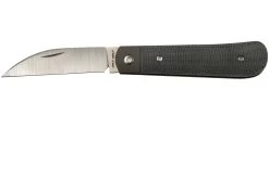 Jack Wolf Laid Back Jack, Black Canvas Micarta LAIDB-01-BLK Couteau De Poche Slipjoint