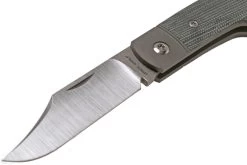 Jack Wolf Sharpshooter Jack, Black Canvas Micarta SHSH-MBK Couteau De Poche Slipjoint -Célèbre Couteaux Magasin JW SHSH MBK 05 jackwolf