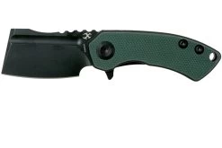 Kansept Mini Korvid T3030A1 Blackwashed, Green G10 Couteau De Poche, Justin Koch Design