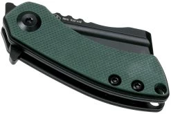 Kansept Mini Korvid T3030A1 Blackwashed, Green G10 Couteau De Poche, Justin Koch Design 12 Kansept Mini Korvid T3030A1 Blackwashed, Green G10 Couteau De Poche, Justin Koch Design -Célèbre Couteaux Magasin KST3030A1 04 kansept