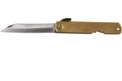 Higonokami Couteau De Poche 7,7 Cm HIGO12BR, White Paper Steel, Sheepfoot