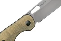 Kizer Vanguard HIC-CUP V3606C1, Button Lock Green Micarta Couteau De Poche, Azo Design -Célèbre Couteaux Magasin KZV3606C1 05 kizer