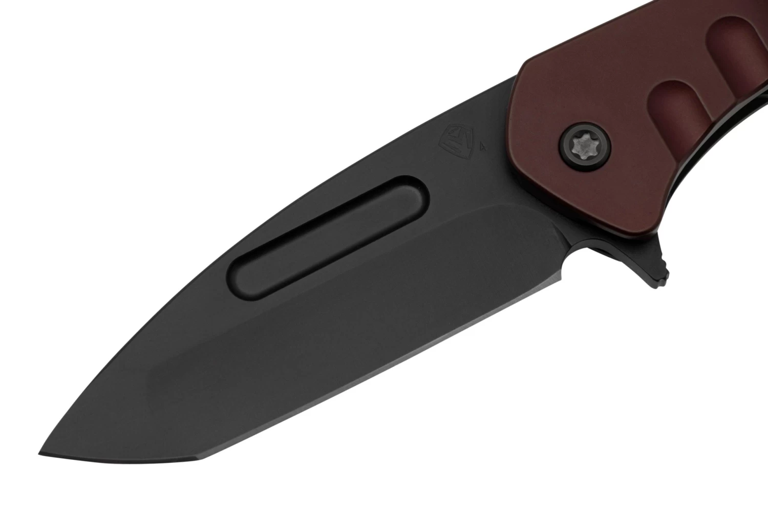 Medford Swift FL Flipper, S45VN PVD Tanto Blade, Red Handle, PVD Spring Hardware Clip Couteau De Poche 5 Medford Swift FL Flipper, S45VN PVD Tanto Blade, Red Handle, PVD Spring Hardware Clip Couteau De Poche – Image 3