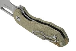 MKM Isonzo FX03M-1GC Hawkbill M390, Green Canvas Micarta Couteau De Poche, Jesper Voxnaes Design 11 MKM Isonzo FX03M-1GC Hawkbill M390, Green Canvas Micarta Couteau De Poche, Jesper Voxnaes Design -Célèbre Couteaux Magasin MMK FX03M 1GC 04 mkm