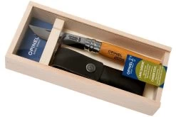 Opinel Couteau De Poche No.8 Gamme De Luxe Avec étui En Cuir, Acier Carbone -Célèbre Couteaux Magasin OP000815 09 opinel v202004