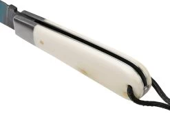 Otter Anchor Knife SET 173 KN Large Blued Carbon, Bone, Brass Anchor, Leather Strap Couteau De Poche -Célèbre Couteaux Magasin ORSET173KN 04 otter