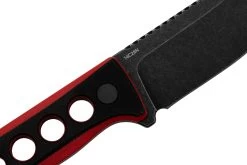 QSP Knife Canary QS141-B2 Blackwashed, Black Red G10, Couteau De Cou -Célèbre Couteaux Magasin QS141 B2 05 qsp