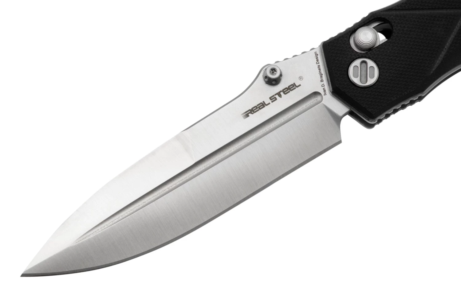 Real Steel Muninn 7751BS Black G10, Satin VG-10, Couteau De Poche 5 Real Steel Muninn 7751BS Black G10, Satin VG-10, Couteau De Poche – Image 3