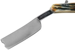 Rough Ryder Folding Razor Cinnamon Stag RR2159 Damascus Rasoir Coupe-choux -Célèbre Couteaux Magasin RY2159 03 rough ryder