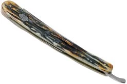 Rough Ryder Folding Razor Cinnamon Stag RR2159 Damascus Rasoir Coupe-choux -Célèbre Couteaux Magasin RY2159 04 rough ryder