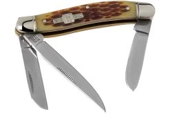 Rough Ryder Stockman Amber Bone RR438 Couteau De Poche Slipjoint