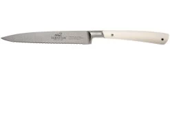 Lion Sabatier Edonist Perle Couteau Universel Lame Dentelée 12 Cm, Blanc, 807381