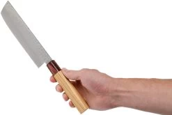 Sakai Takayuki Nakiri 33-Layer Damascus Hammered WA 16 Cm -Célèbre Couteaux Magasin TA07473 06 sakai takayuki