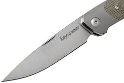 Viper Key V5978CV Bolster Green Canvas Micarta Couteau De Poche, Jesper Voxnaes Design -Célèbre Couteaux Magasin VPV5978CV 03 viper