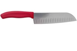 Victorinox SwissClassic 6.8521.17B Santoku Avec Alvéoles 17 Cm, Rouge -Célèbre Couteaux Magasin VT6 8521 17B 02 victorinox