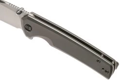 WE Knife Subjugator WE21014C-1 Satin, Gray Titanium Couteau De Poche -Célèbre Couteaux Magasin WKWE21014C 1 07 we knife